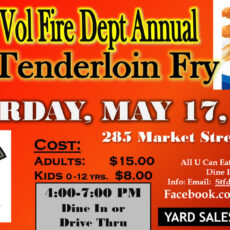 Sheffield Township Fire Department Invites Residents to Annual Fish/Tenderloin Fry on May 17 Sheffield Township Fire Department Invites Residents to Annual Fish/Tenderloin Fry on May 17